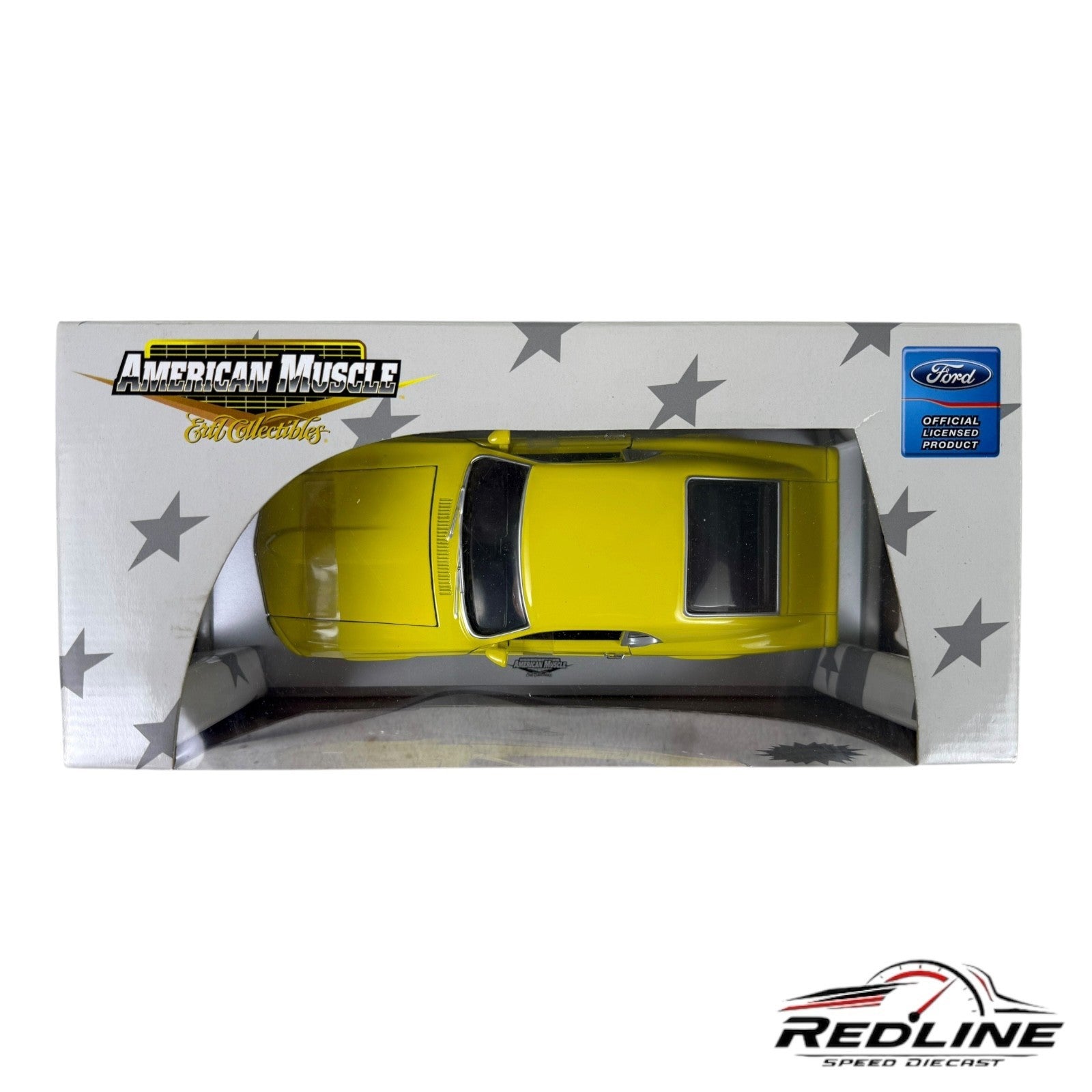 Ertl American Muscle 1970 Ford Mustang Grabber Diecast Yellow 1 of 1250 1:18 TV