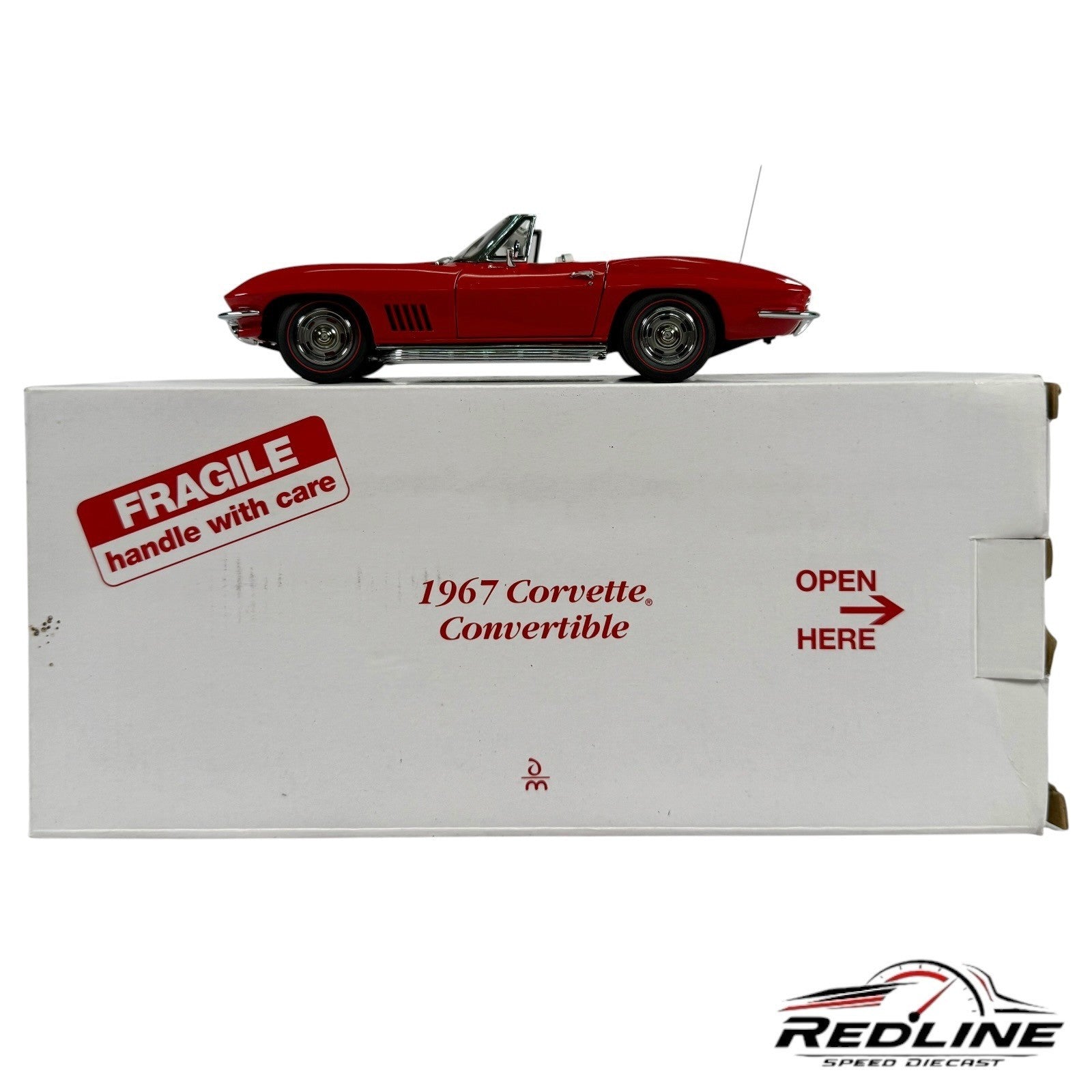 🇺🇸Danbury Mint 1967 Corvette Convertible "Rally Red" 1:24 C2🇺🇸