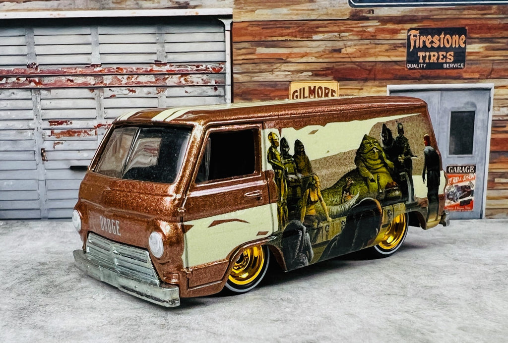 🔥Hot Wheels Pop Culture STAR WARS ‘66 Dodge A100 Premium Real Riders C23🔥