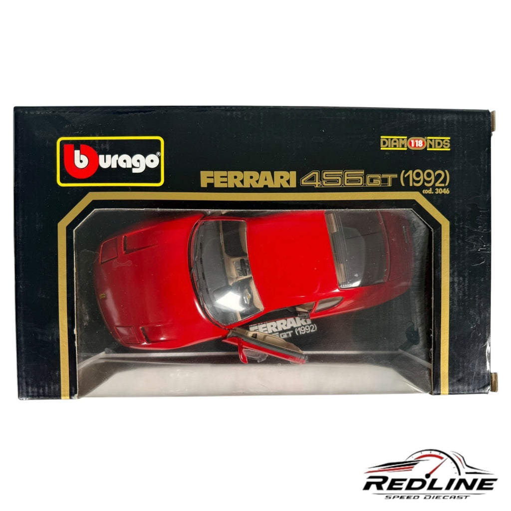 🇮🇹Bburago Diamonds 1:18 Ferrari 456 GT 1992 RED C3🇮🇹