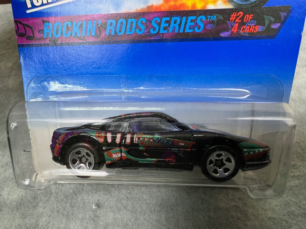 🇮🇹🇮🇹🇮🇹Hot Wheel Ferrari 355 Rockin' Rods Series Black HW21🇮🇹🇮🇹🇮🇹