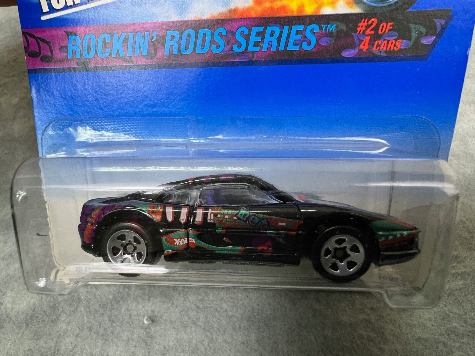 🇮🇹🇮🇹🇮🇹Hot Wheel Ferrari 355 Rockin' Rods Series Black HW21🇮🇹🇮🇹🇮🇹