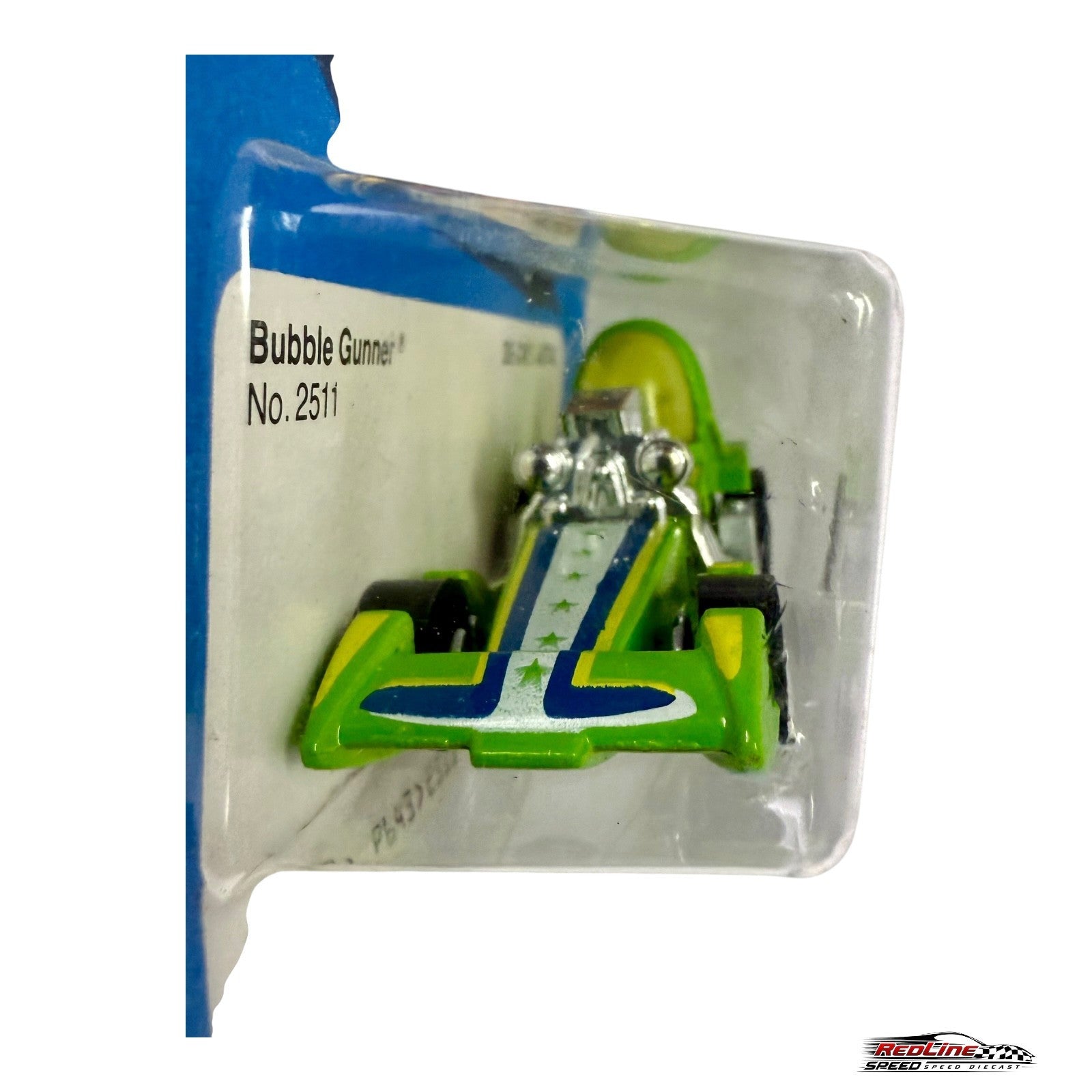 🔥🔥🔥Hot Wheels BlackwallsBubble Gunner Green No. 2511 H31🔥🔥🔥