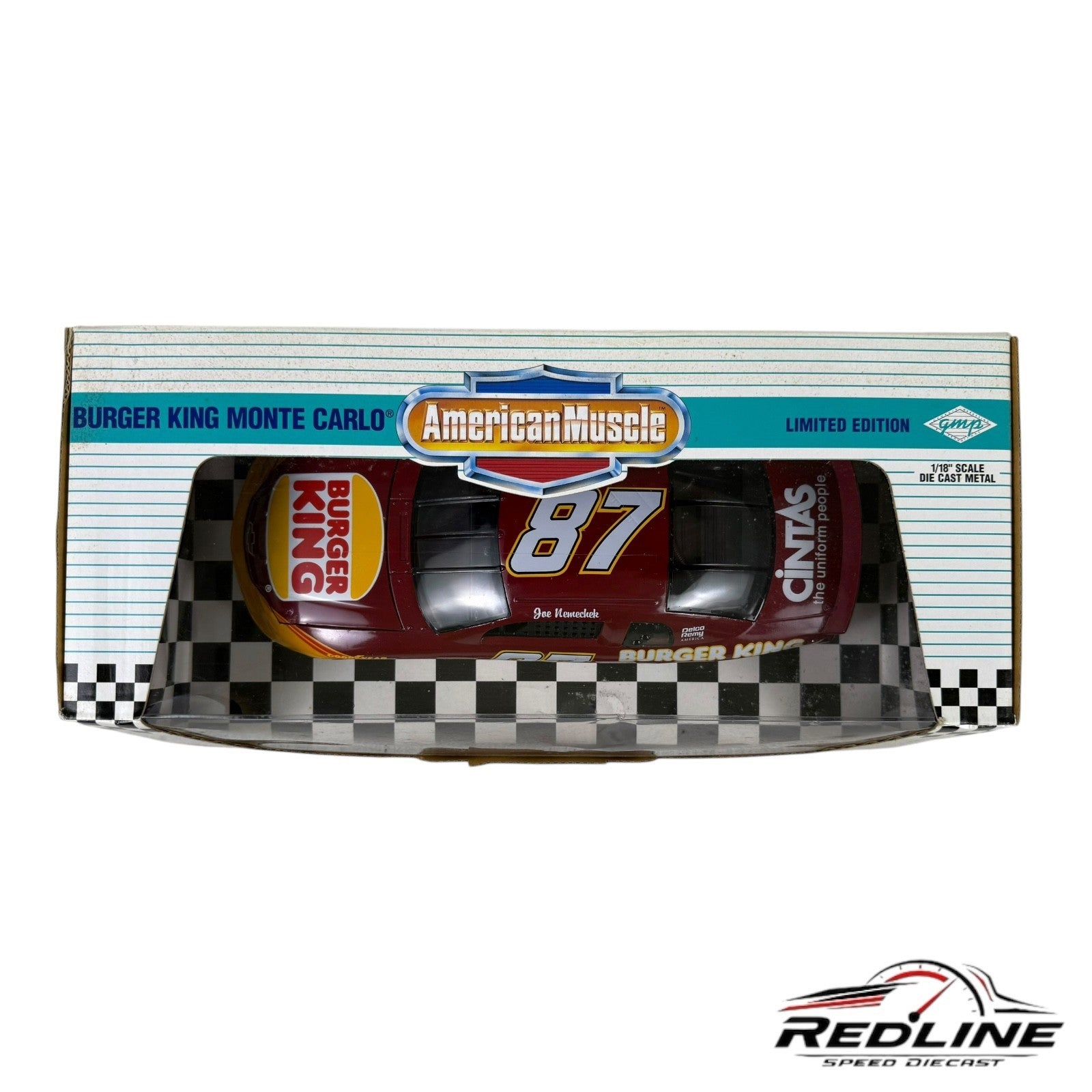 🏁🏁Ertl/GMP American Muscle Burger King Monte Carlo Car #87 1:18 TV🏁🏁