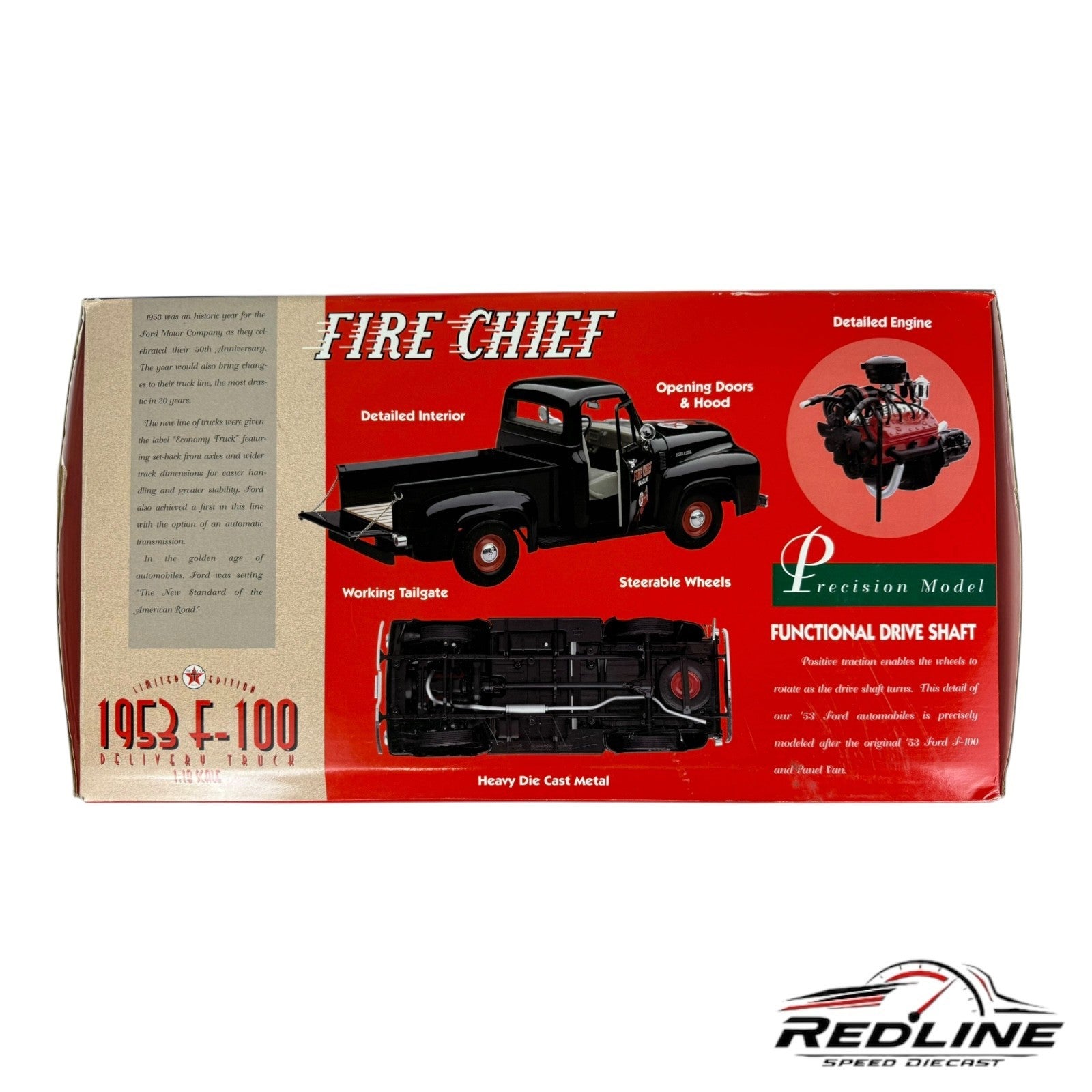 🇺🇸🇺🇸Gearbox Collectibles 1953 F-100 Fire Chief Gasoline 1:18 GE🇺🇸🇺🇸