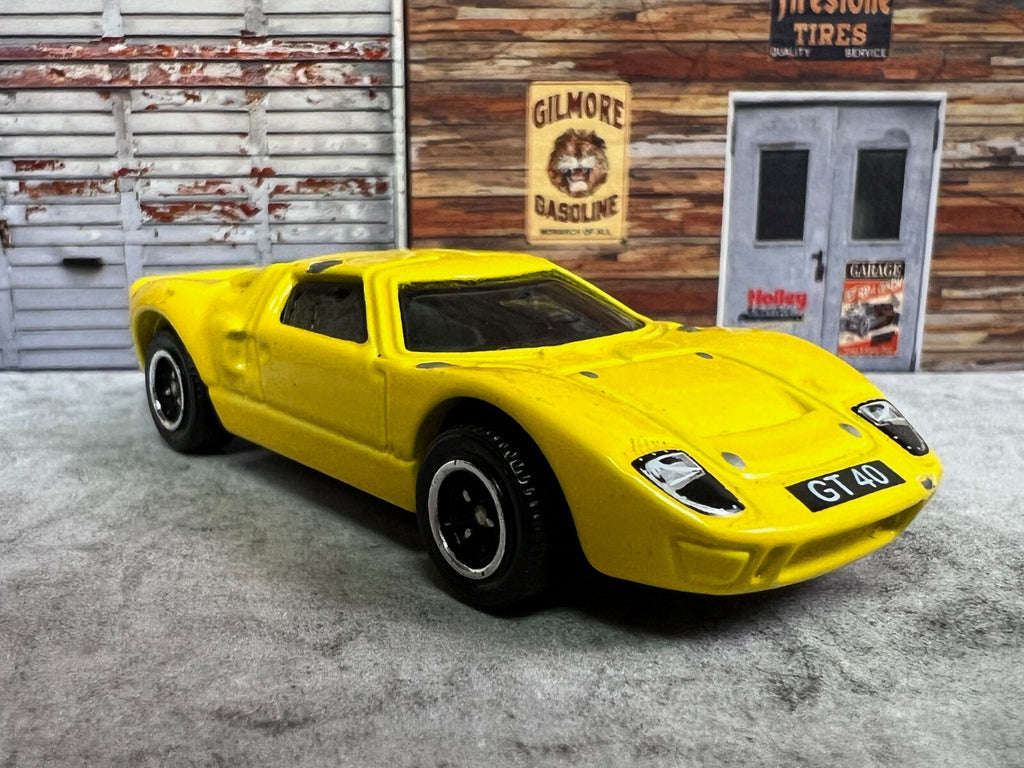 🇺🇸🇺🇸2014 Matchbox Yellow Ford GT 40 Diecast Metal Toy Car Loose c15🇺🇸🇺🇸