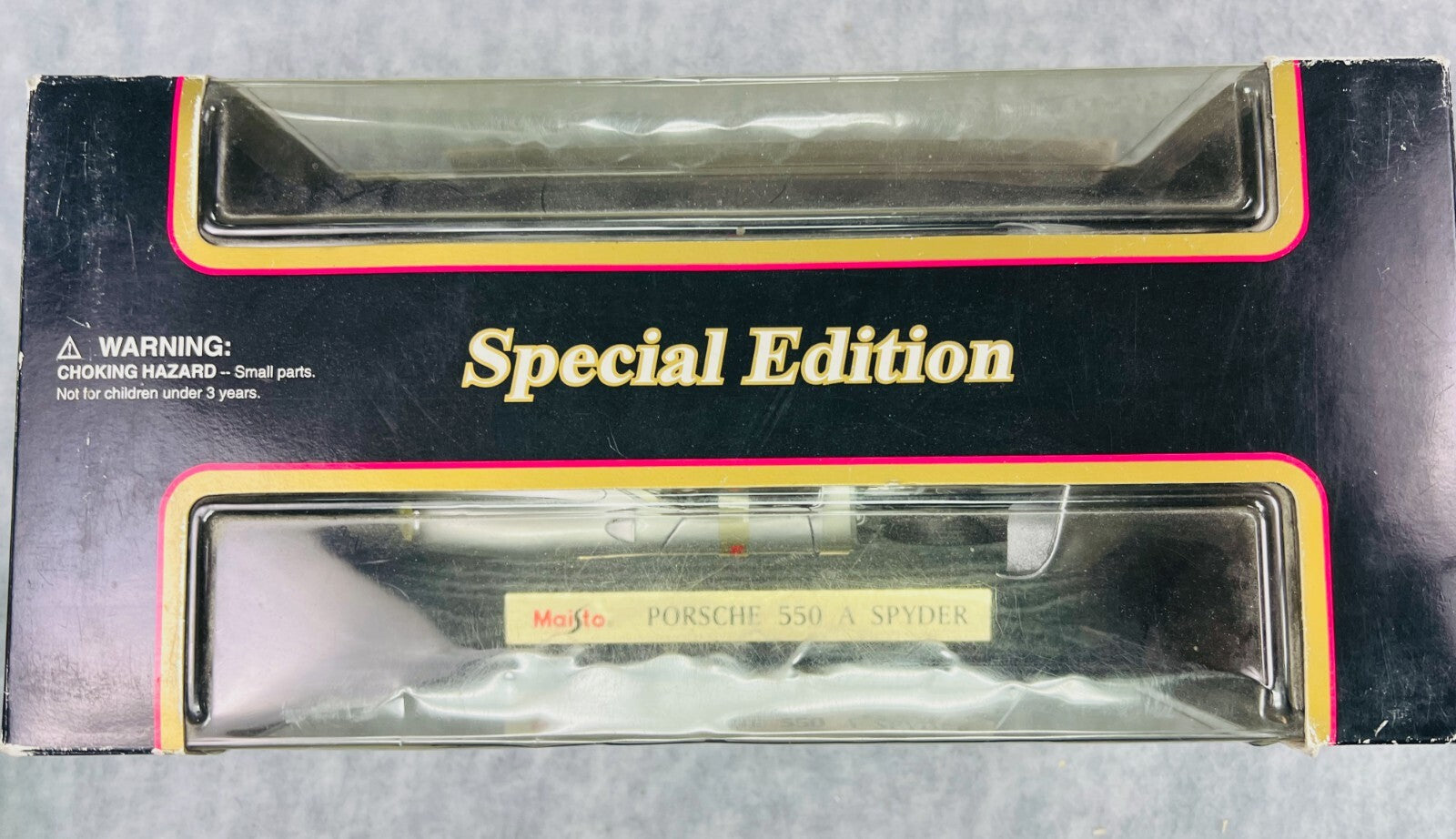 🇩🇪1/18 Maisto Porsche 550a Spyder 1958 Plain Body Silver New in Box🇩🇪