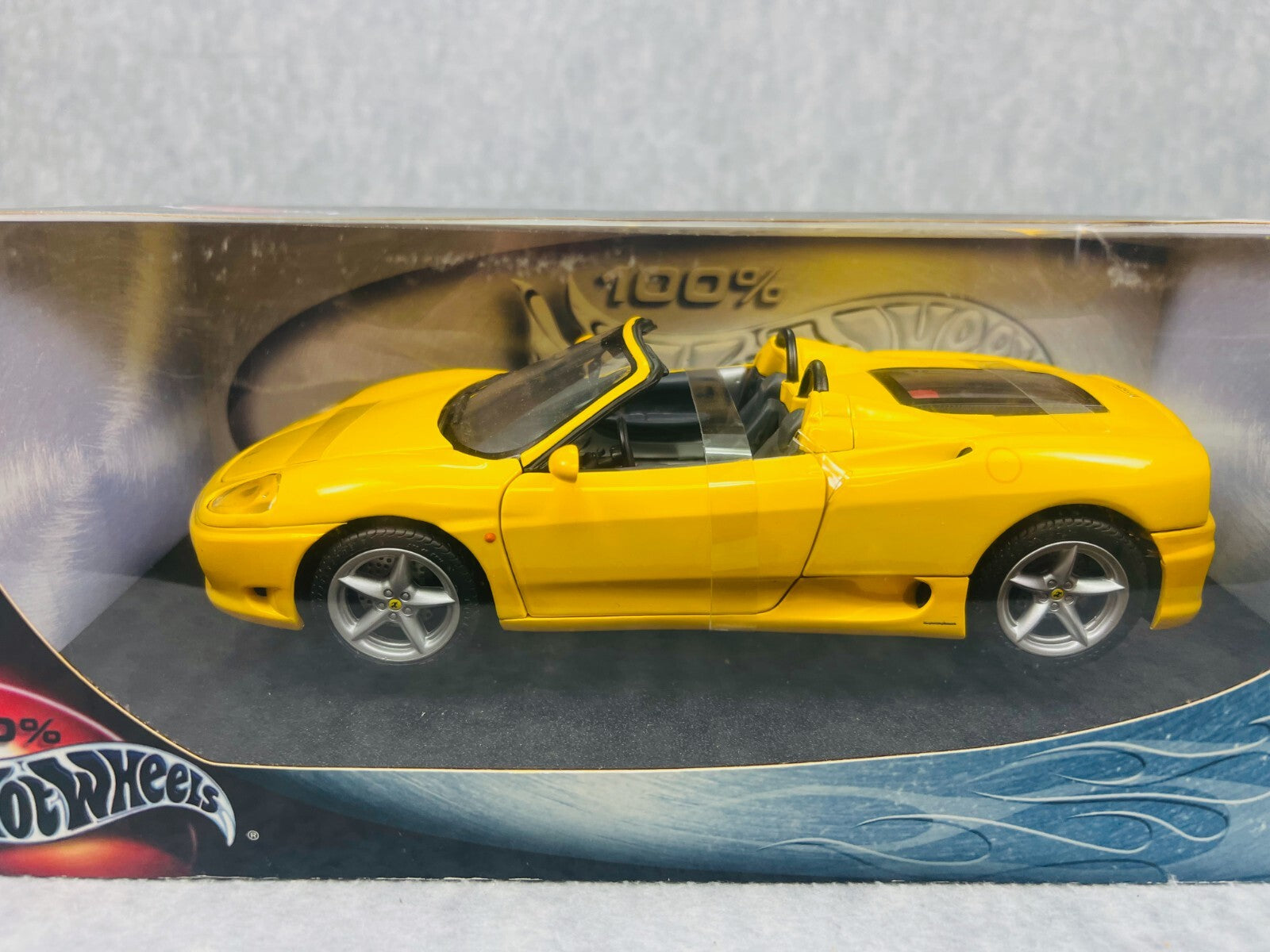 🇮🇹🇮🇹🇮🇹Hot Wheels 100% Ferrari 360 Spider Yellow 1:18 🇮🇹🇮🇹🇮🇹