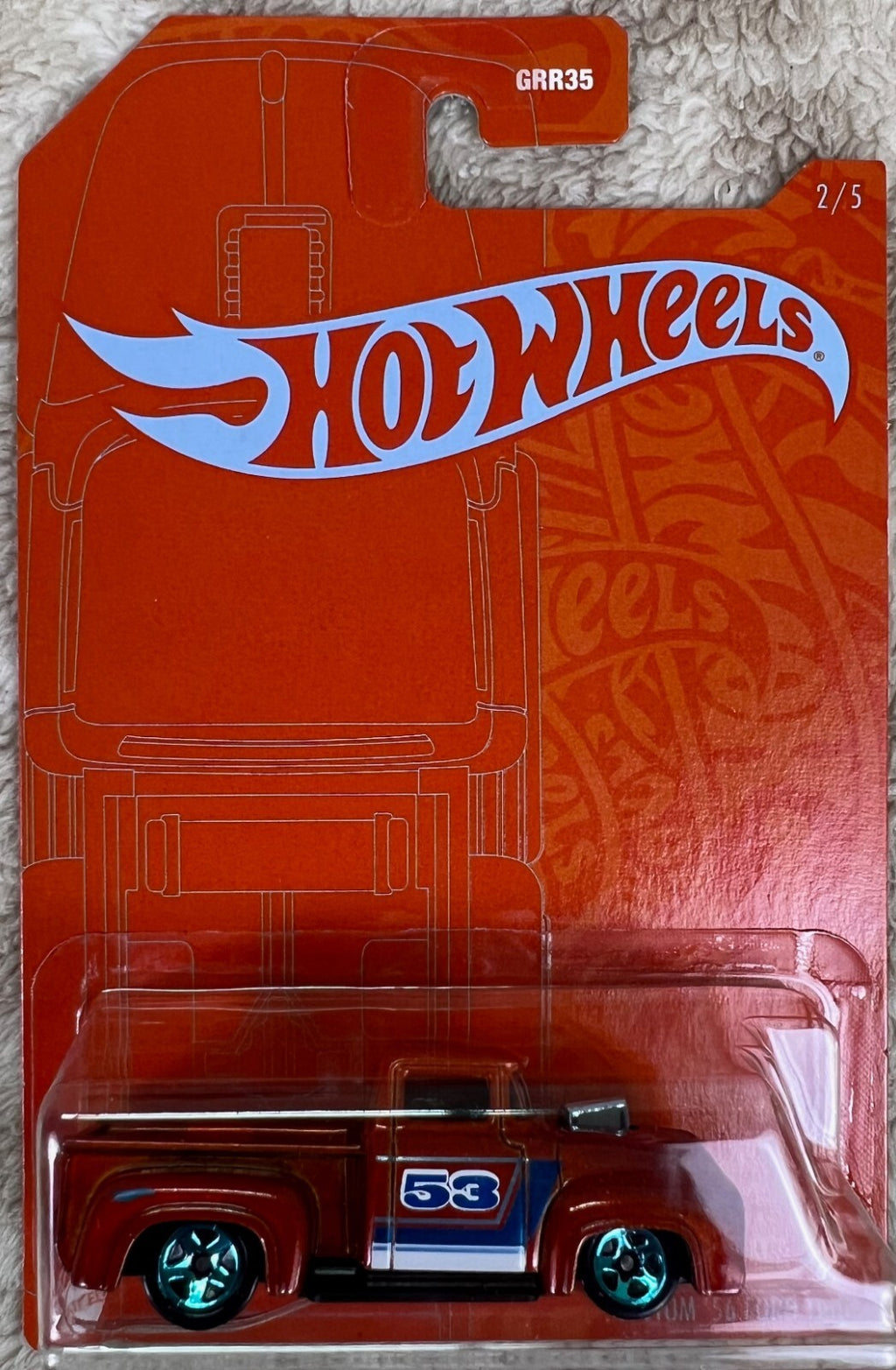 🇺🇸🔥🔥🔥Hot Wheels Custom 56 Ford Truck Orange & Blue HW18🔥🔥🔥🇺🇸