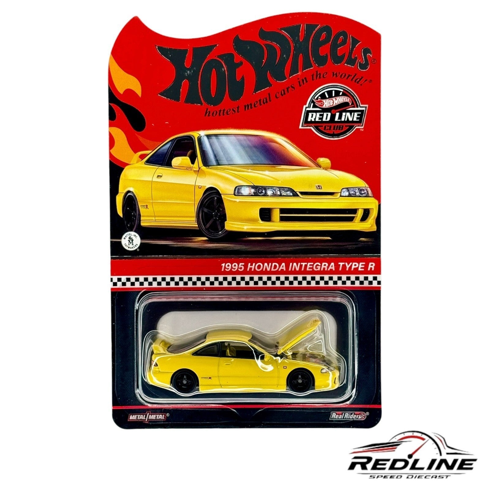 🎌🎌Hot Wheels RLC Exclusive 1995 Honda Integra Type-R Yellow JDM H14🎌🎌
