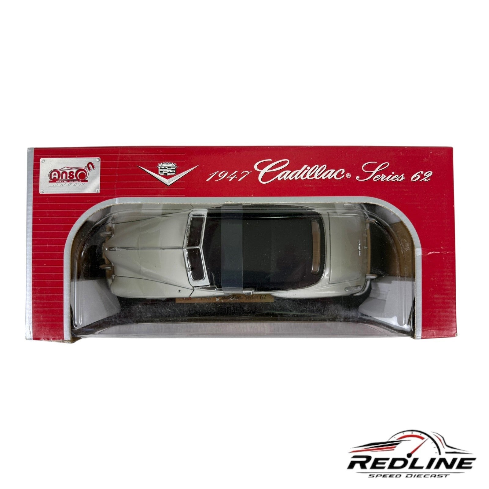 🦅🦅🦅Anson 1947 Cadillac Series 62 Convertible White 1:18 C1🦅🦅🦅