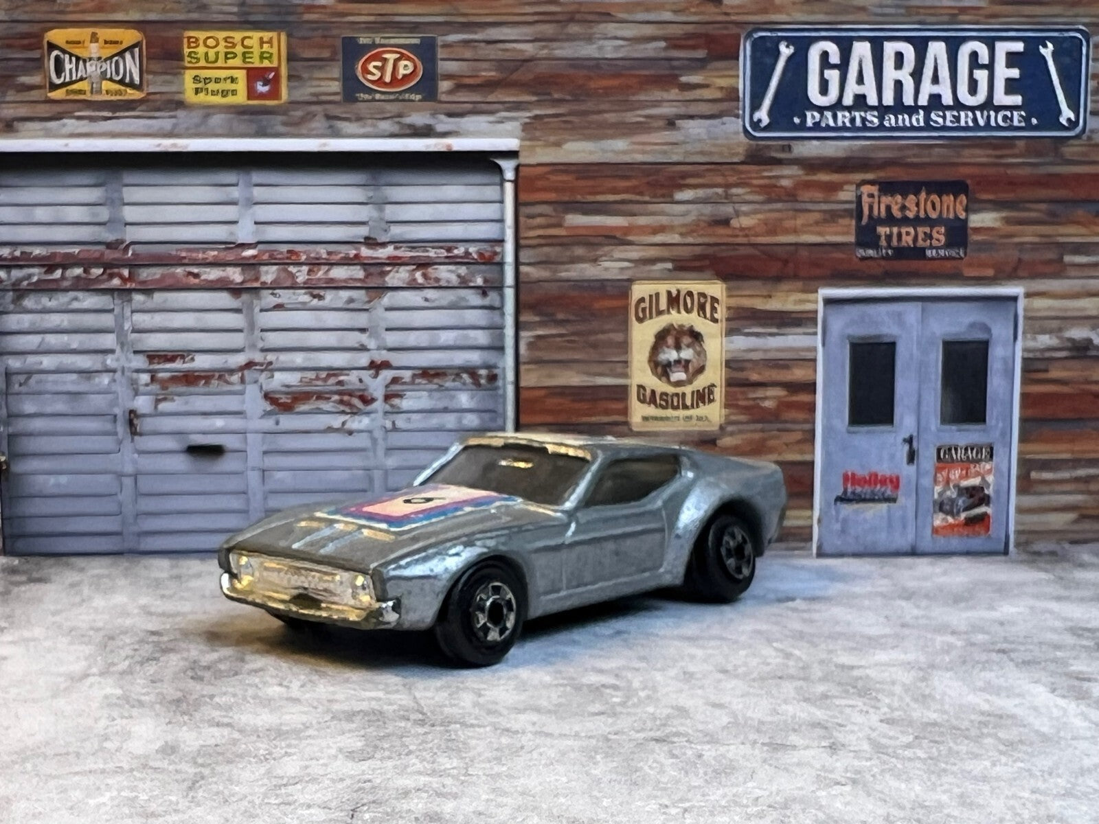 🐎Vintage Zee Zylmex D49 Ford Mustang #6 Silver  Diecast Toy Car Hong Kong C7🐎