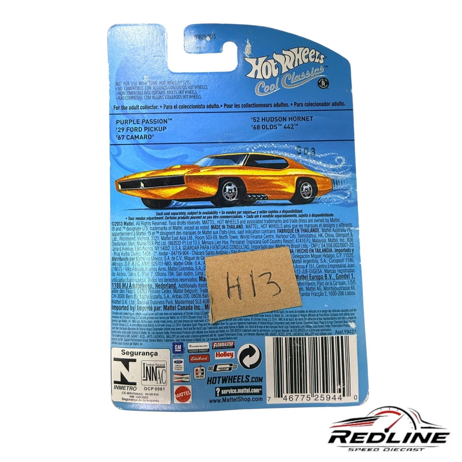 🇺🇸Hot Wheels Cool Classics 29 Ford Pickup Spectrafrost Gold H13🇺🇸