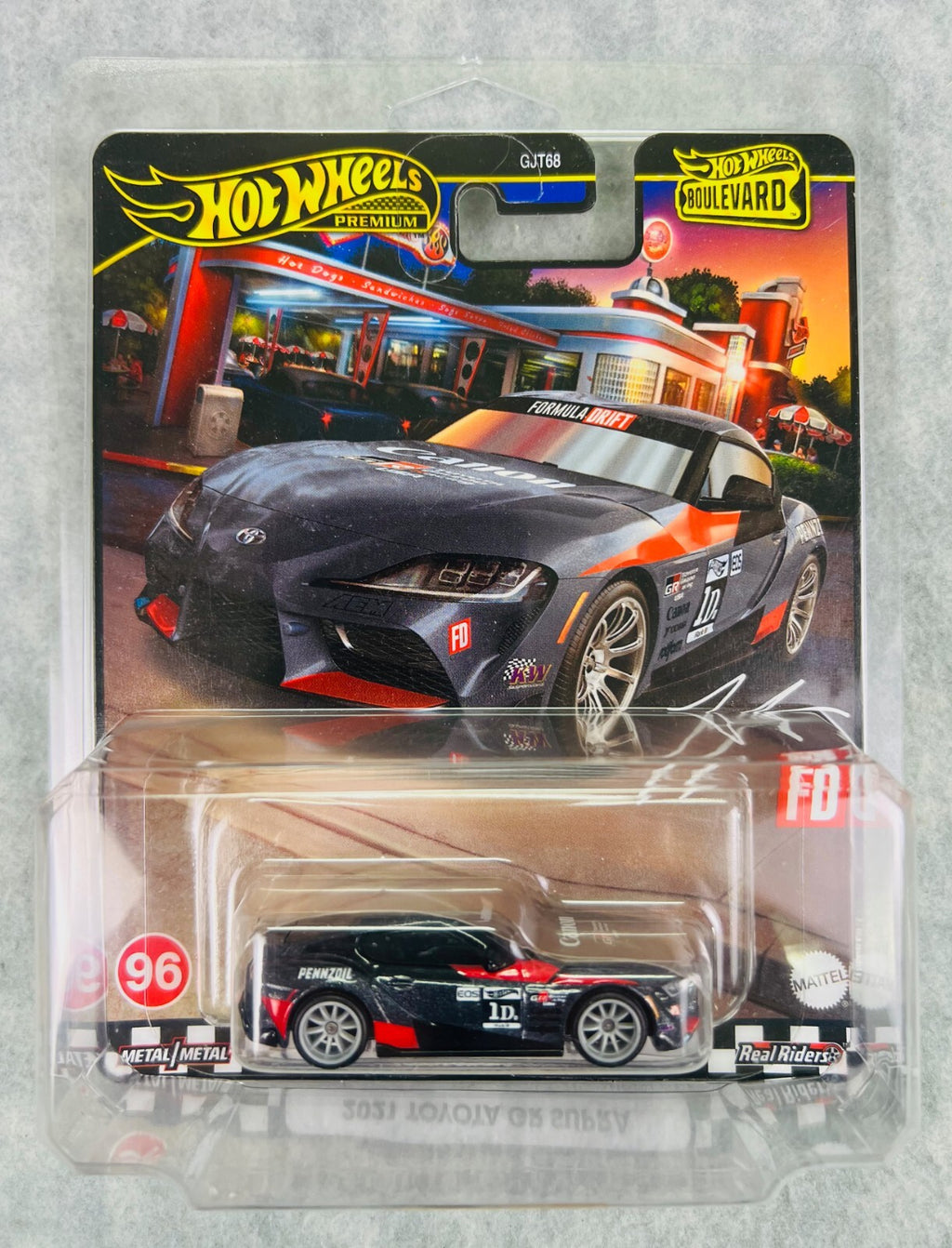 🎌🎌🎌Hot Wheels Premium Boulevard  2021 Toyota GR Supra Black H32🎌🎌🎌