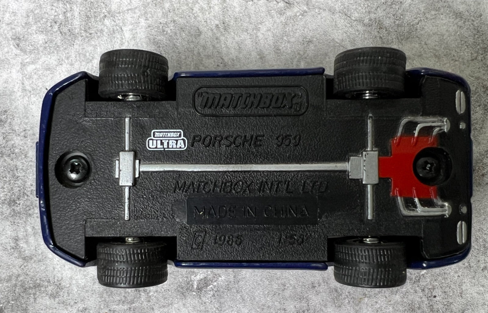 🇩🇪🇩🇪🇩🇪MATCHBOX 1986 Porsche 959  Rubber Tires ULTRA RARE C12🇩🇪🇩🇪🇩🇪