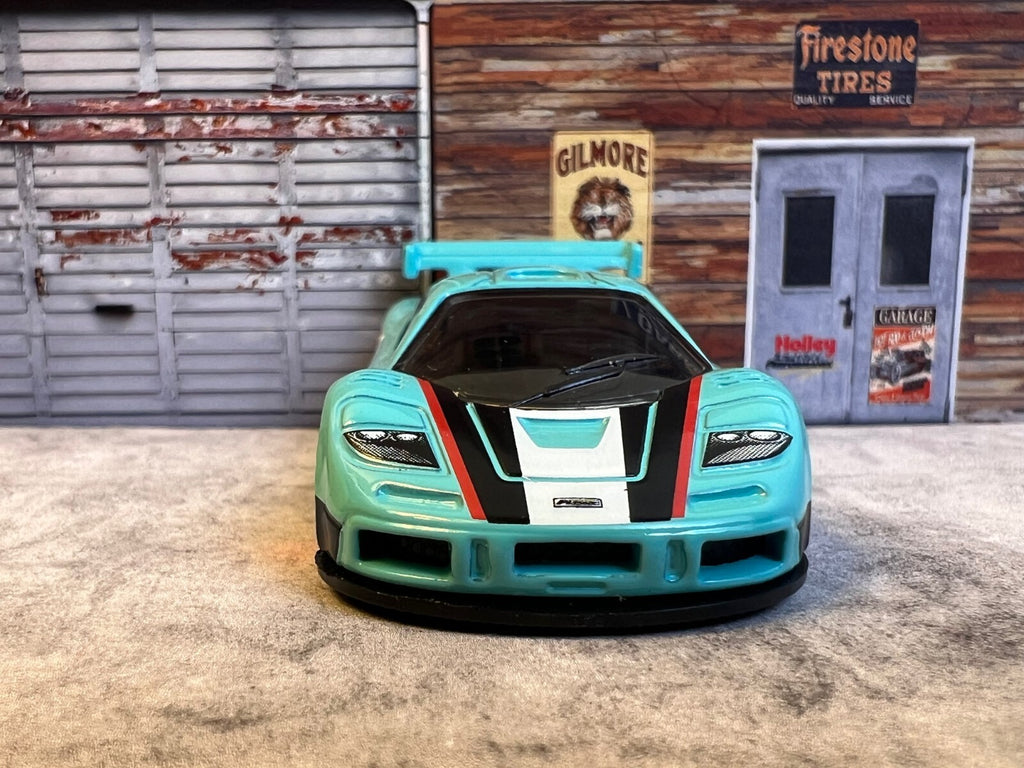 🇬🇧🇬🇧Hotwheels McLAREN F1 GTR Retro Racers Kroger Exclusive’s-Teal C4🇬🇧🇬🇧
