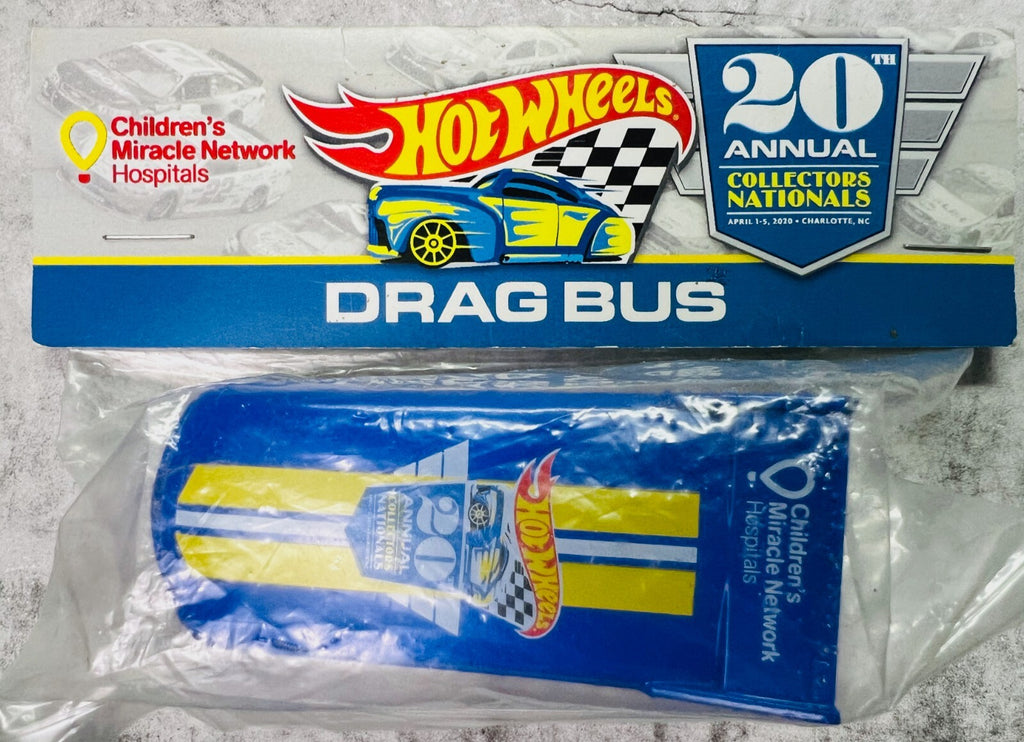 🇩🇪🇩🇪HOTWHEELS 20TH Annual Collectors Nationals Drag Bus Blue🇩🇪🇩🇪