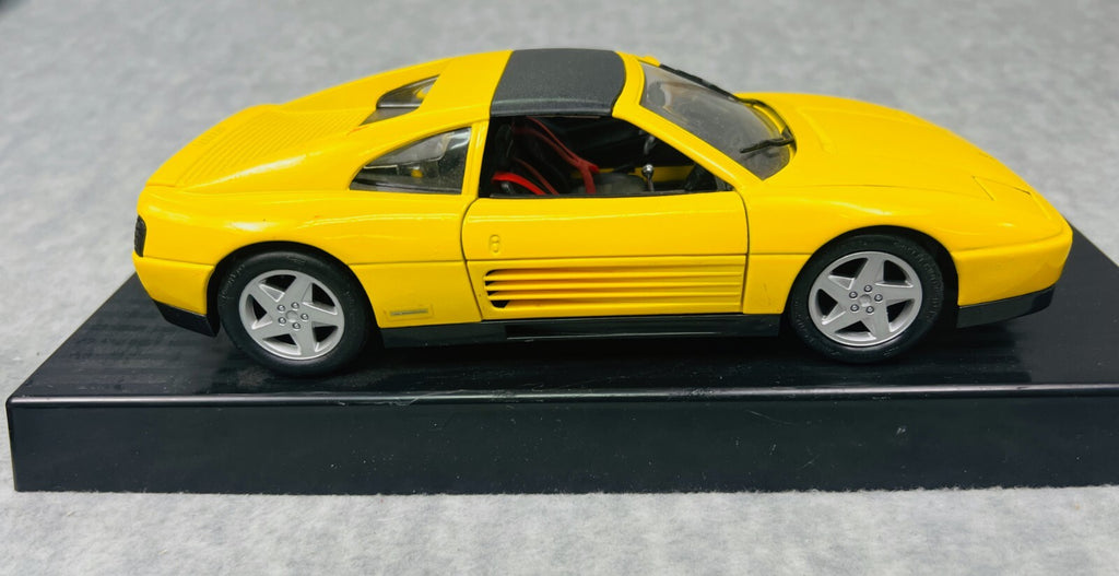 🇮🇹Maisto Diecast 1990 Ferrari 348TS Special Edition Yellow 1:18 Scale 🇮🇹