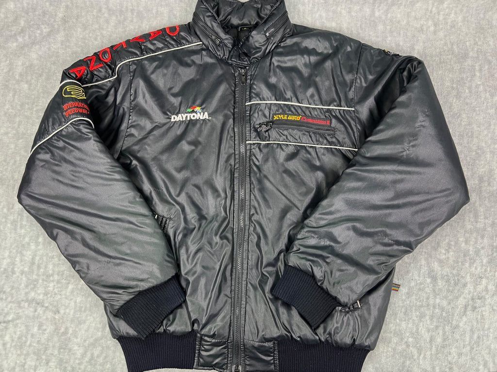 🏁Vintage Style Auco Daytona International Speedway Racing Jacket Mens Medium🏁