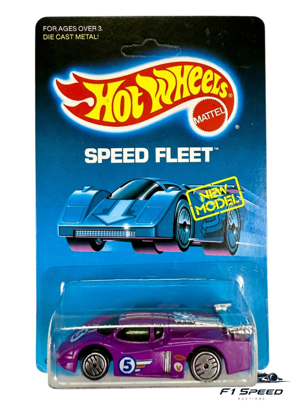 🔥🔥🔥Hot Wheels Speed Fleet BLACKWALLSGT Racer PURPLE H31🔥🔥🔥