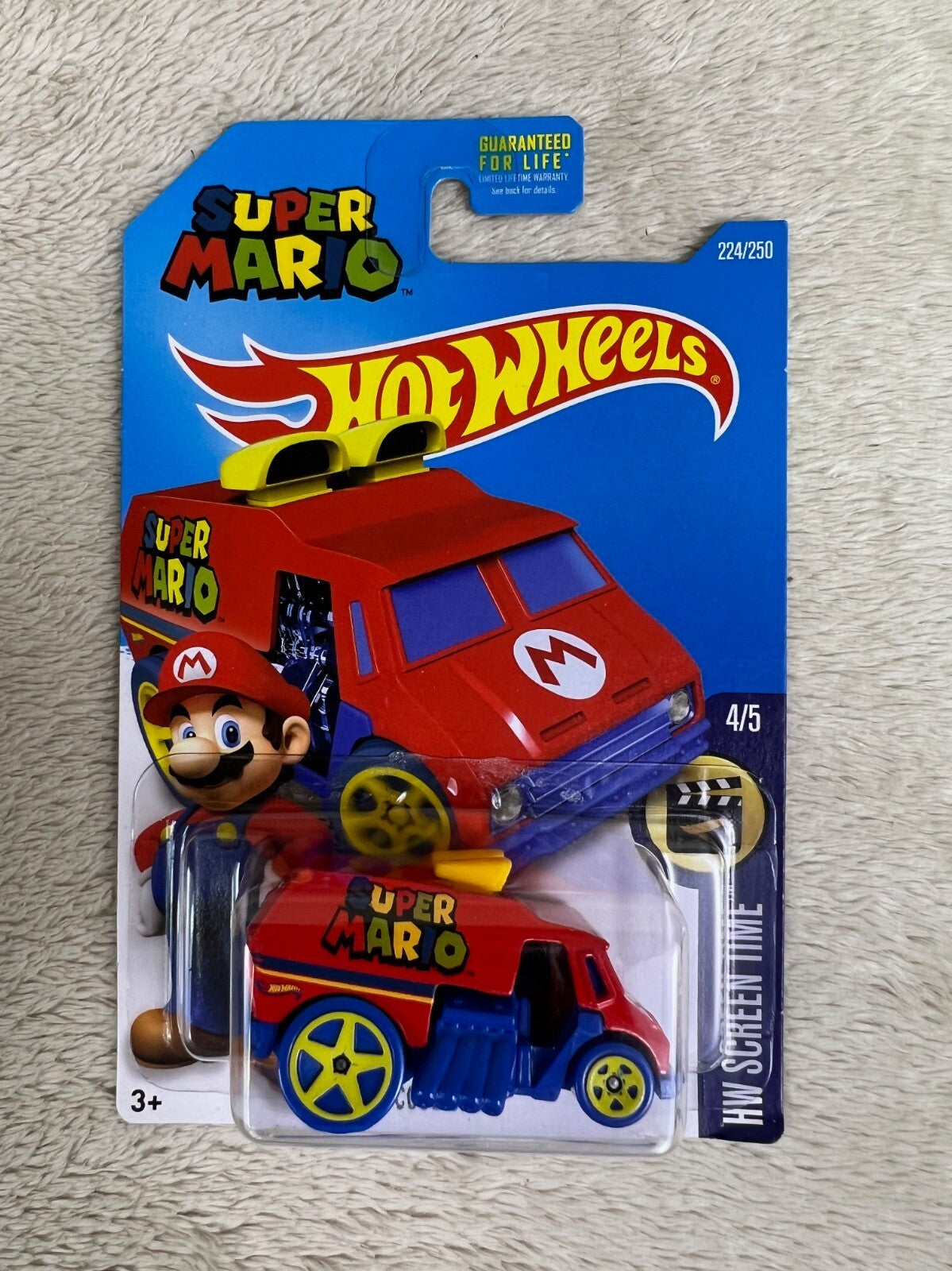 🔥🔥Hot Wheels Screen Time  Cool-One Super Mario Exclusive Snowflake Card HW12🔥