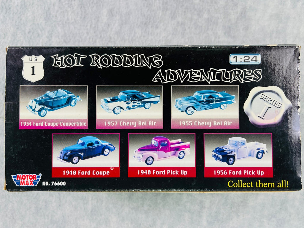 🇺🇸Motor Max Hot Rodding Adventures 57 Chevy 1:24 Scale 1 Of 8,000🇺🇸