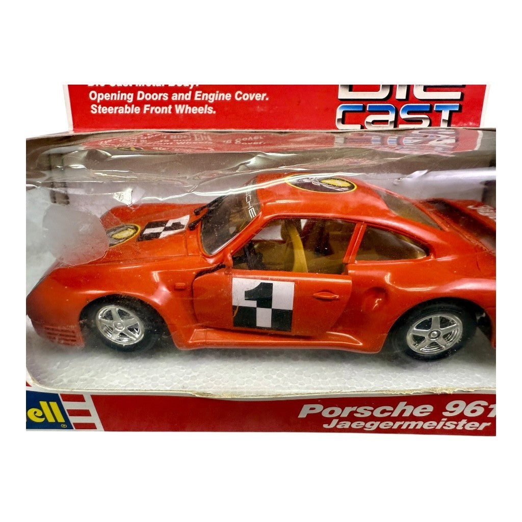 🇩🇪🇩🇪Vintage 1:24 Revell Porsche 961 Jaegermeister Orange Diecast🇩🇪🇩🇪