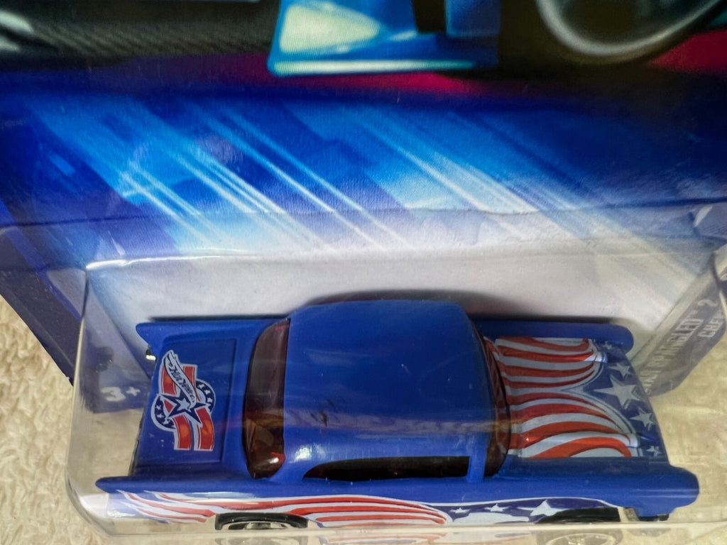 🇺🇸🇺🇸Hot Wheels Chevy 1957 #3 Star Spangled 2 Red White & Blue HW18🇺🇸🇺🇸