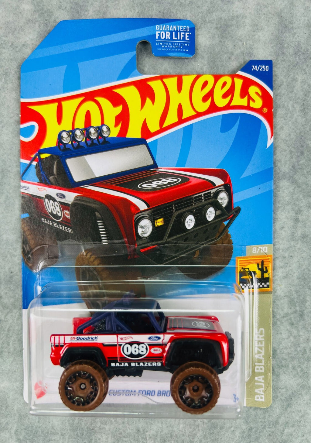 🇺🇸🔥🔥🔥 Hot Wheels BAJA BLAZERS  Custom Ford Bronco Red HW24🔥🔥🔥🇺🇸