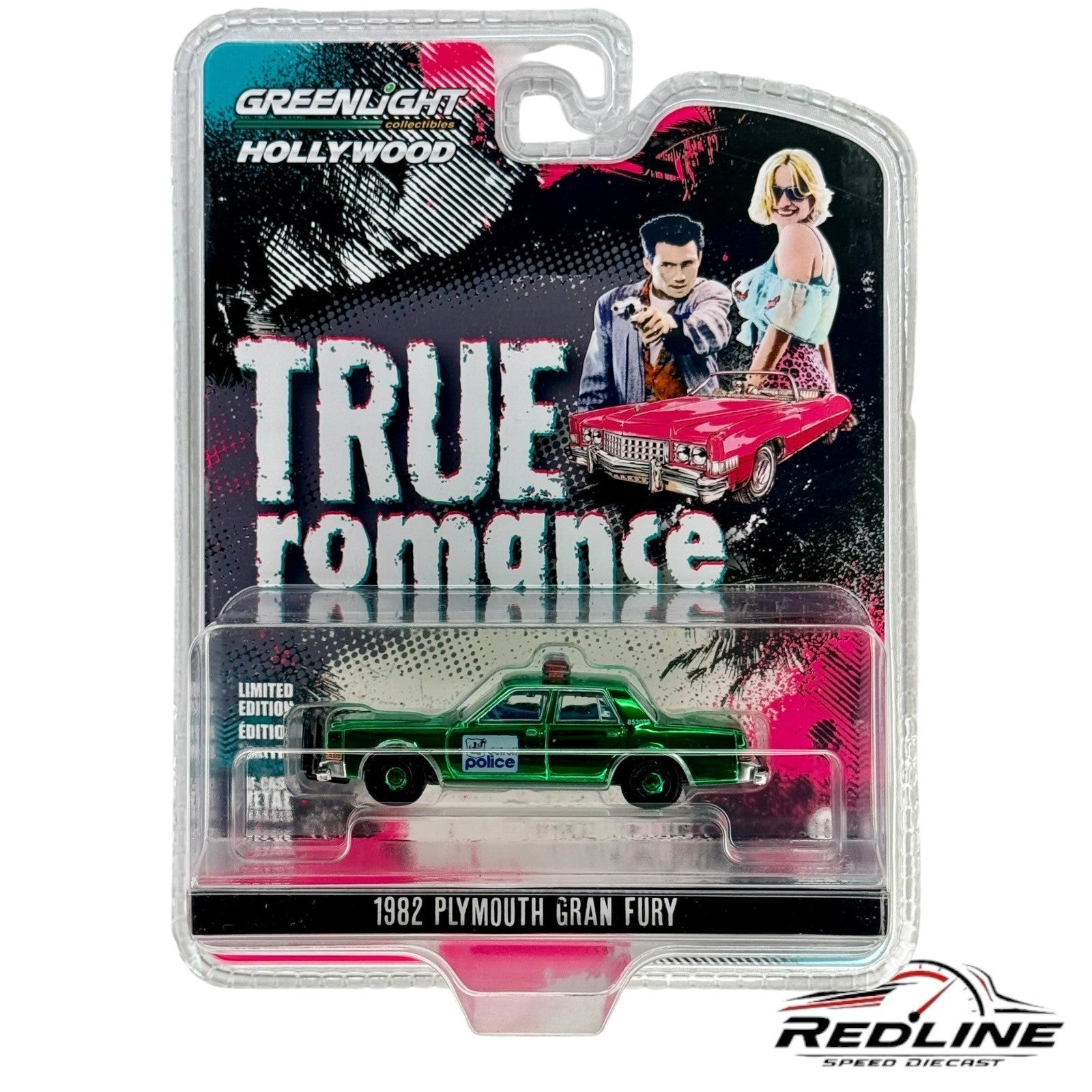 GreenLight Hollywood True Romance '82 Plymouth Gran Fury Green Machine CHASE H3