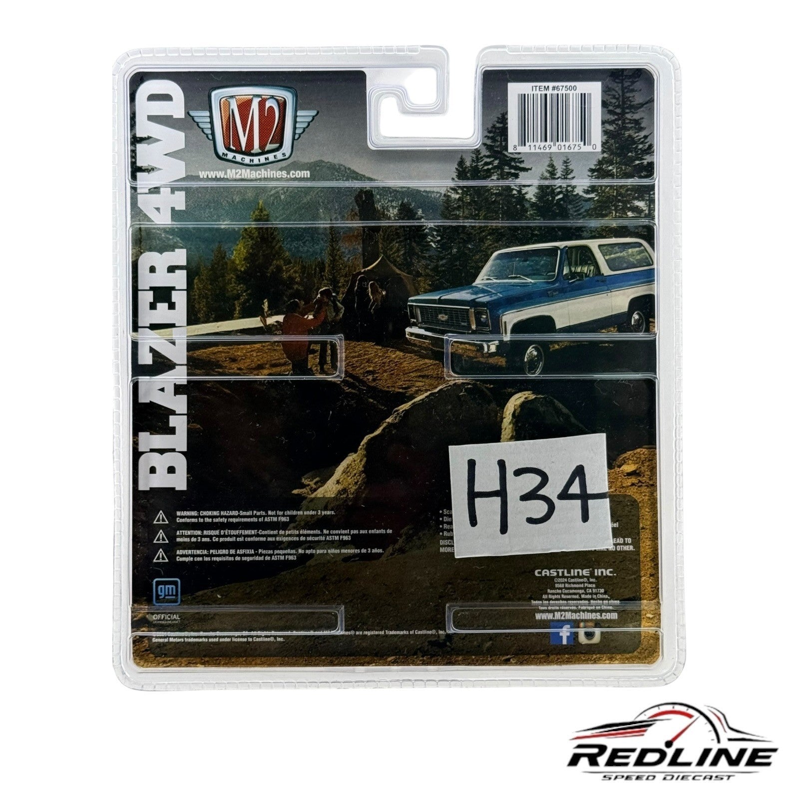 🇺🇸M2 Machines Diorama 1974 Chevrolet K5 Blazer R05 24-17 H34🇺🇸