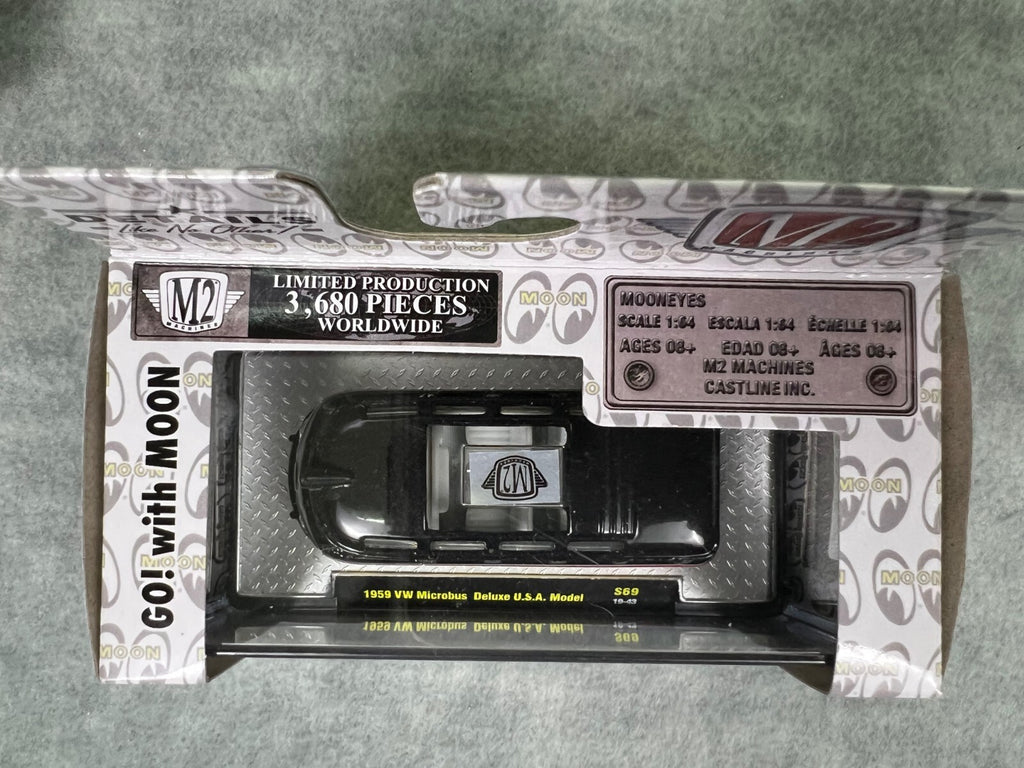 🔥M2 Machines Mooneyes Hobby Liquid Gold 1959 VW Mircrobus Deluxe USA S69 H14🔥