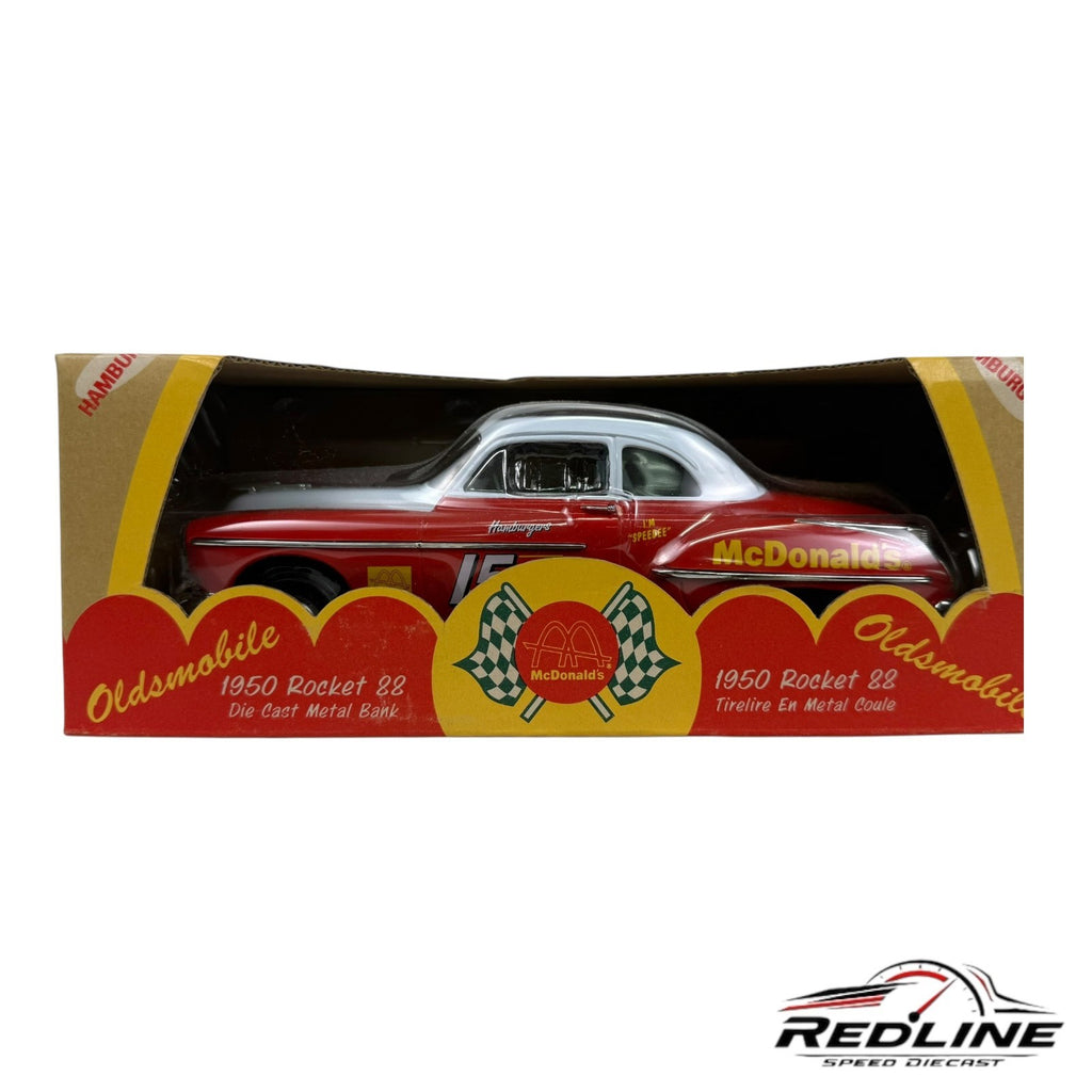 🔥Ertl McDonald's 1950 Oldsmobile Rocket 88 Die-Cast Car Bank 1:25 C2🔥