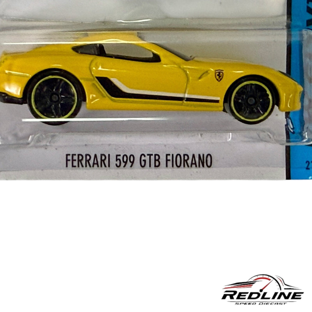 🇮🇹Hot Wheels Ferrari 599 GTB Fiorano 2015 HW City Yellow H13🇮🇹