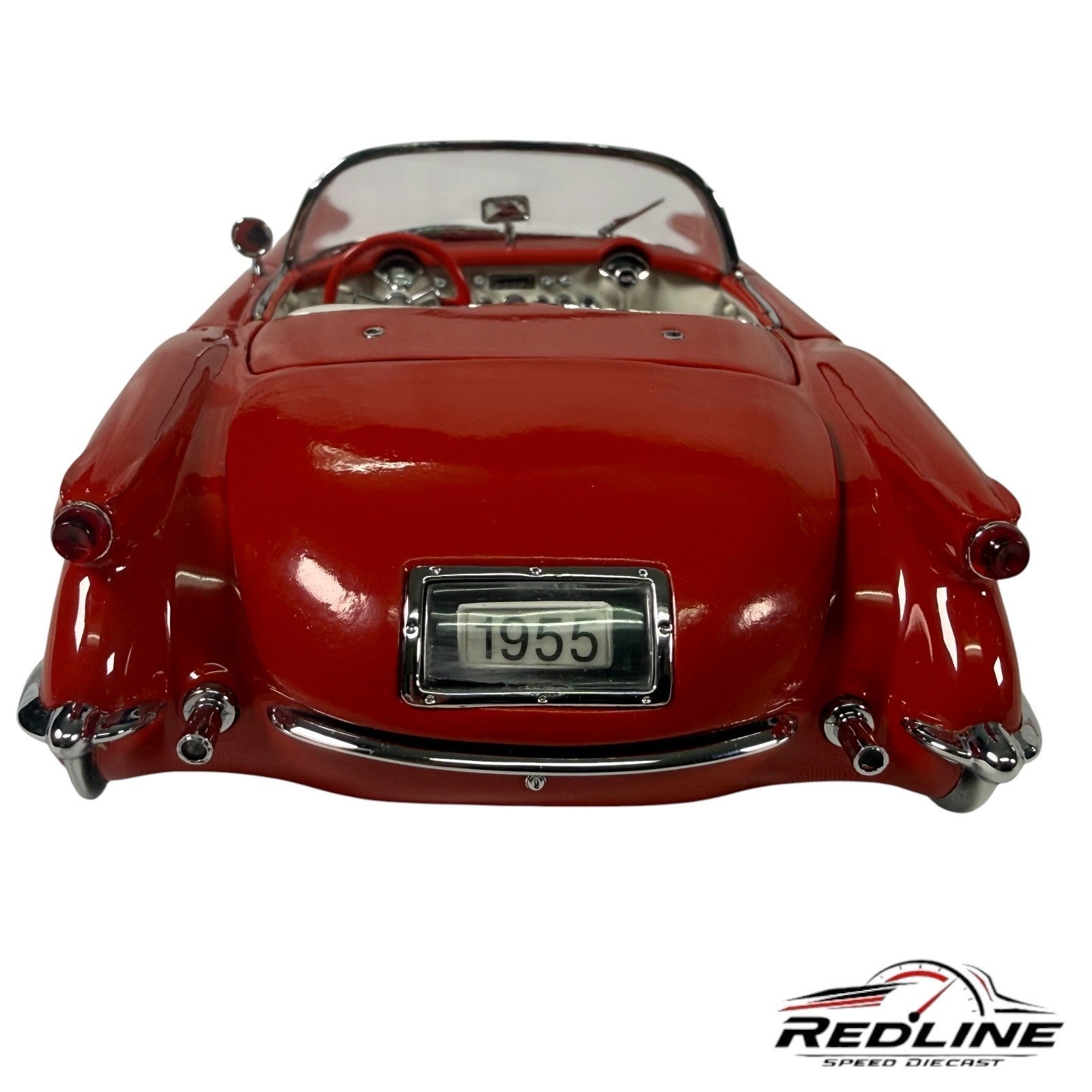 🇺🇸Danbury Mint 1955 Chevrolet Corvette Convertible RED 1:24 C2🇺🇸
