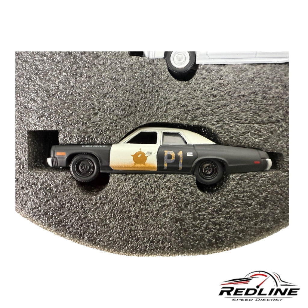 🔥🔥Greenlight BLUE BROTHERS 4-Car Collector Set Film Reel Case 1:64 A2🔥🔥