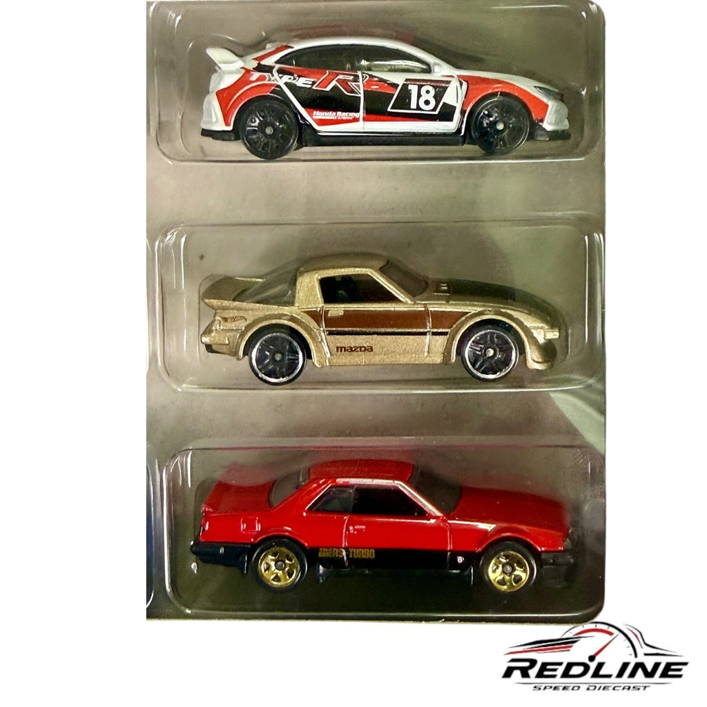 Hot Wheels Custom Datsun Civic Type R 70 Celica Mazda Rx7 Subaru 82 Skyline D3