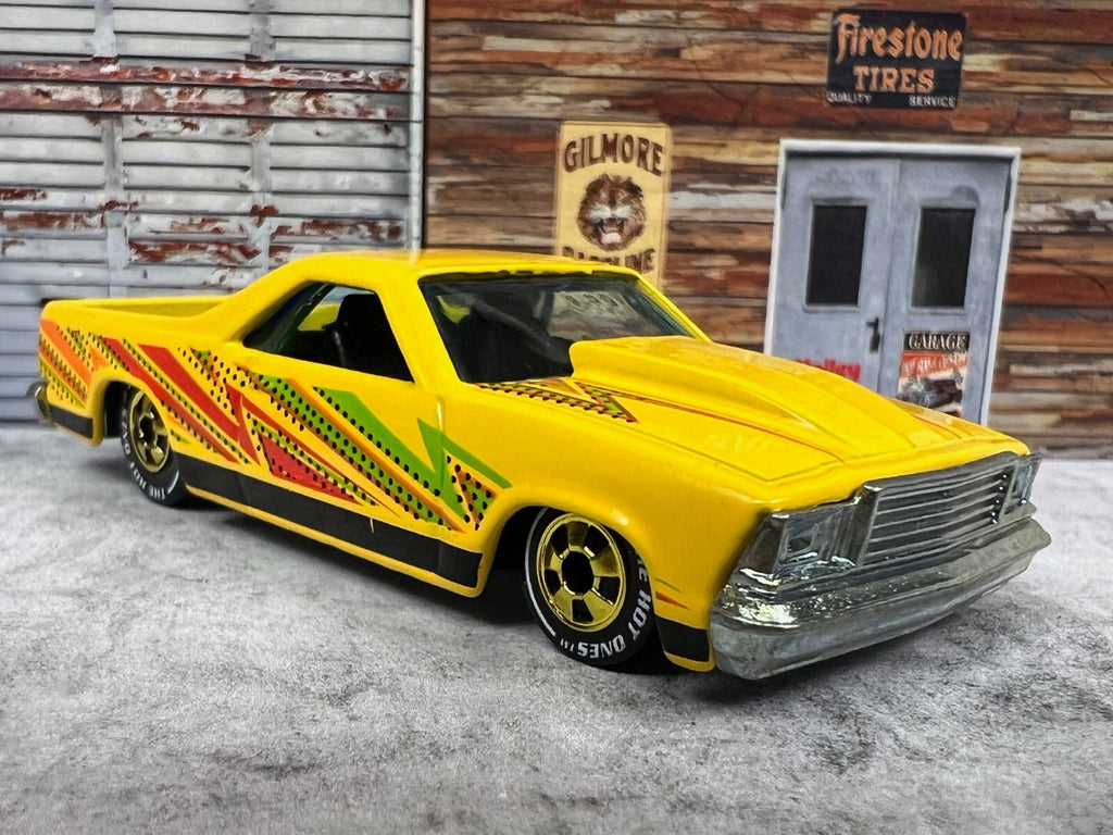 🔥🔥🔥Hot Wheels The Hot Ones '80 Chevrolet El Camino Chase Yellow 🔥🔥🔥