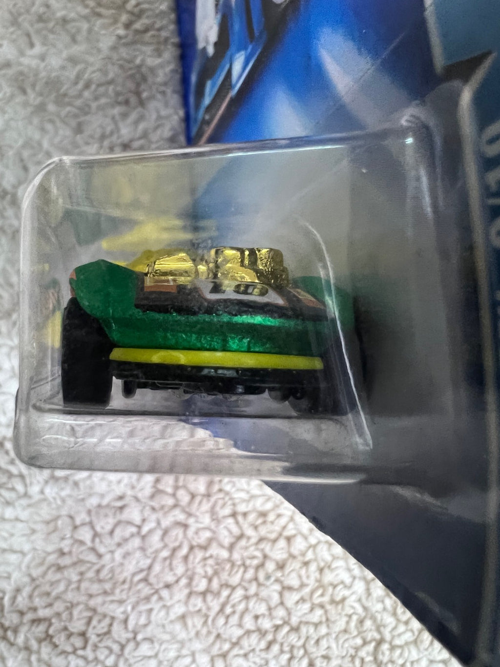 2003 Hot Wheels #185 Track Aces 9/10 FLASHFIRE Green w/Gold Lace Spoke Wheels H2