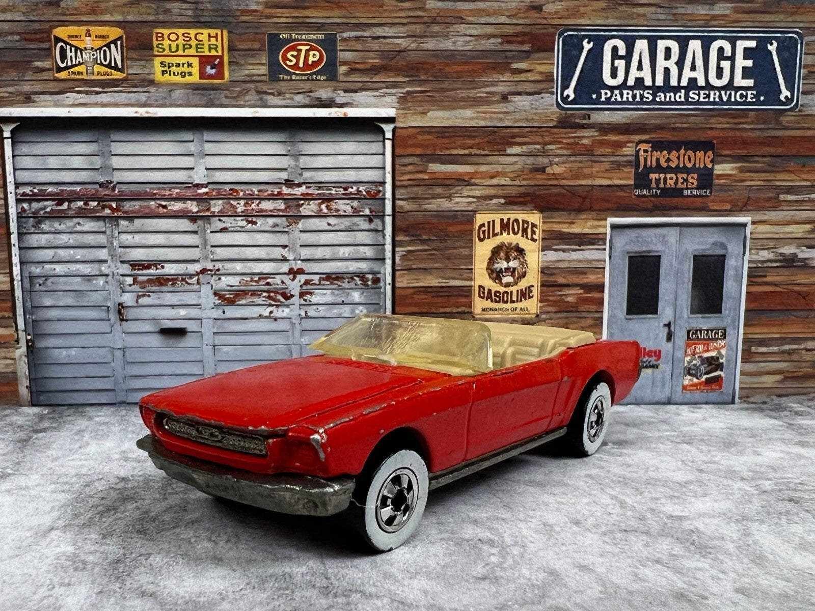 🐎🐎1983 Hot Wheels 1965 Ford Mustang Convertible Red 1:64 Scale Diecast C1🐎🐎