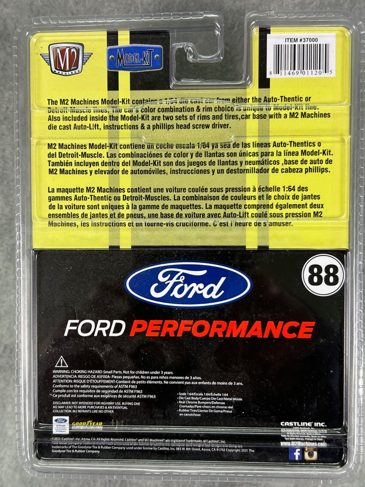 🐎🐎M2 Machines Model Kit 1988 Ford Mustang GT R39 21-12 H28🐎🐎