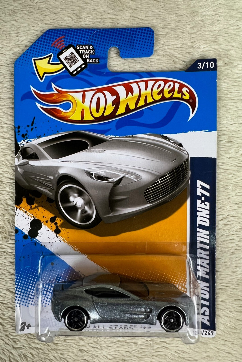🇬🇧🇬🇧Hot Wheels Aston Martin One-77 HW All Stars '12  Silver/Zamac HW12🇬🇧