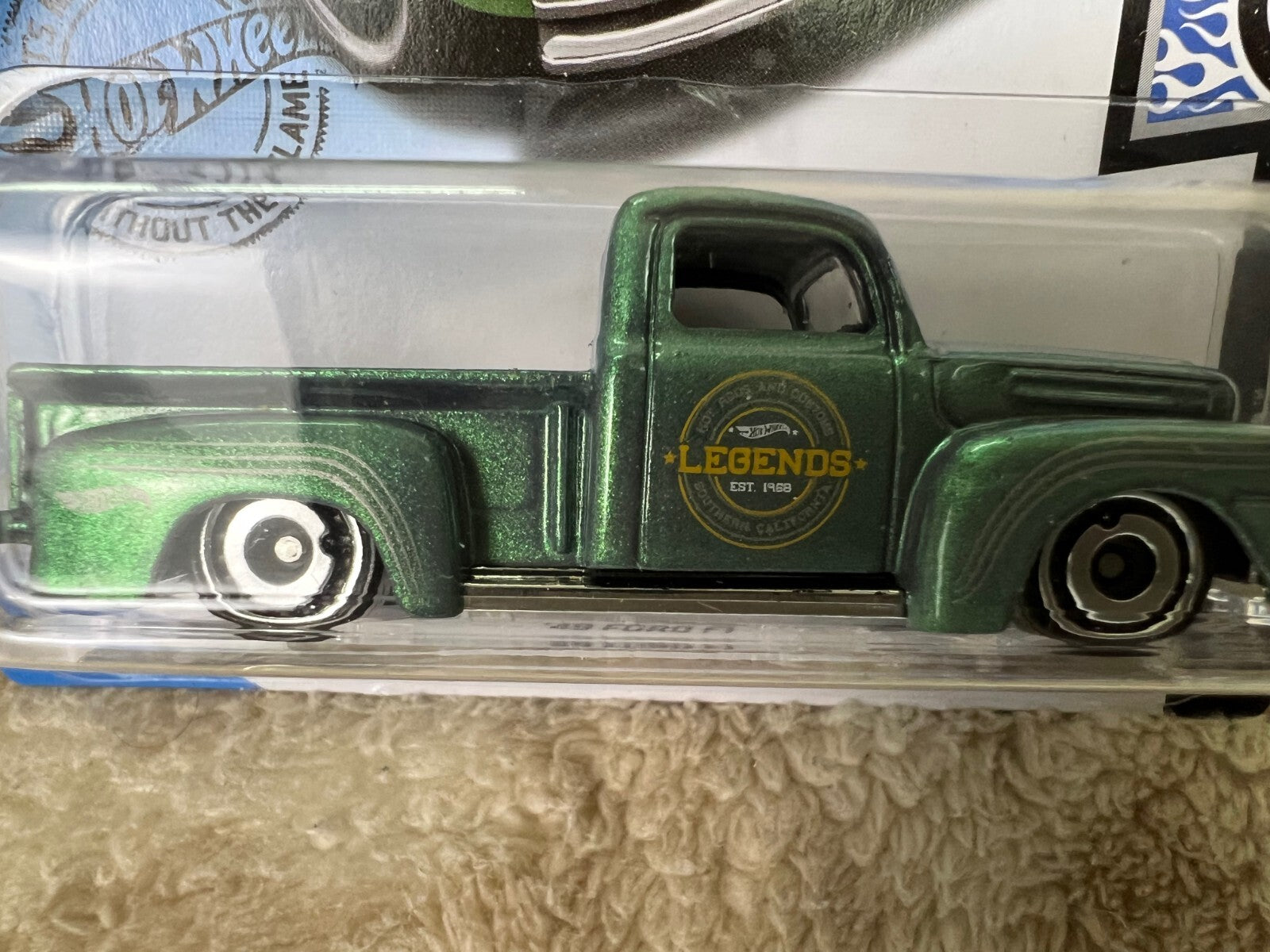🔥🔥Hot Wheels #120/250 Rod Squad 5/10 '49 FORD F1 Pickup Legends Green HW05🔥🔥
