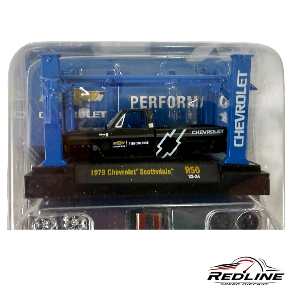 🇺🇸 M2 Machines Black 1979 Chevrolet Scottsdale R50 Squarebody Model Kit H29