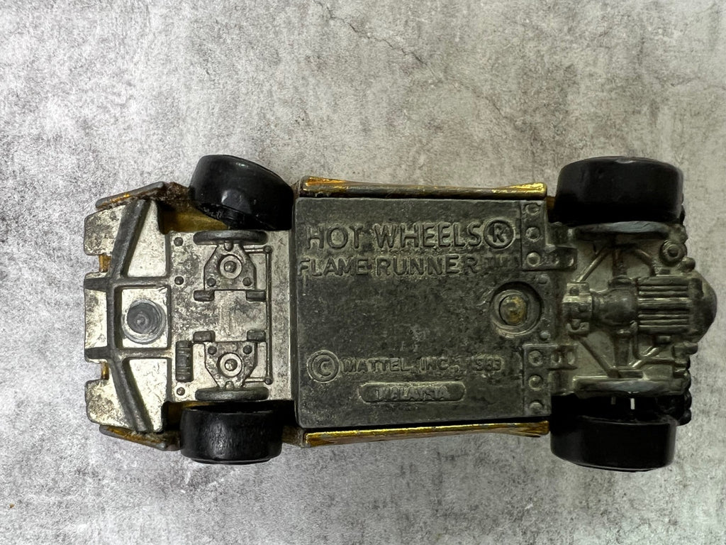 🔥🔥🔥Hot Wheels Flame Runner 1983 Vintage Ultra Hots Car Malaysia C12🔥🔥🔥