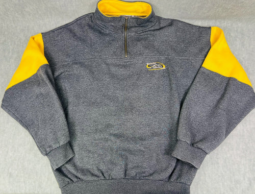 ❄️❄️WHISTLER BLACKCOMB  1/4 zip pullover Mens L Gray Fleece ❄️❄️❄️