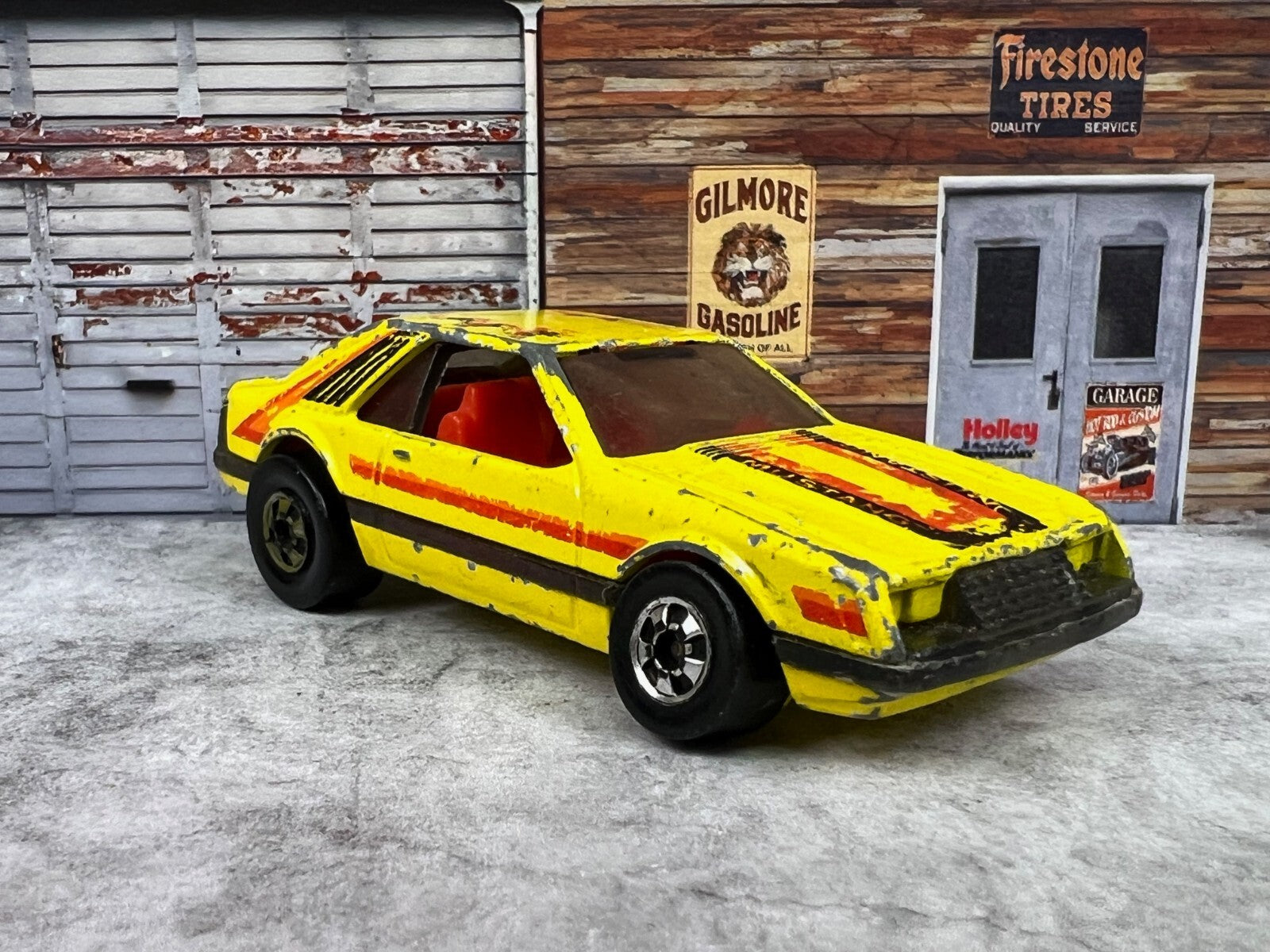 🐎🐎🐎Hot Wheels 1979-1981 Ford Turbo Mustang Yellow Fox Body Hong Kong C9🐎🐎🐎