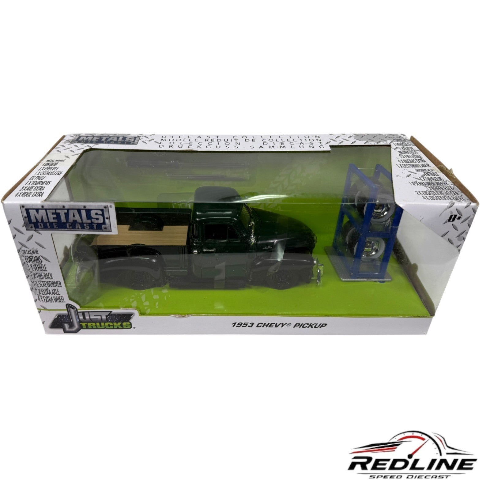 🇺🇸Jada Just Trucks 1953 Chevy Pickup Dark Green w/Black 1:24🇺🇸