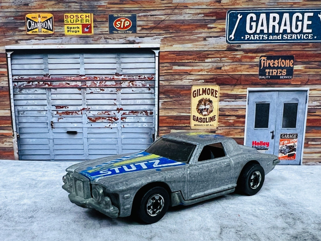 🔥🔥🔥Hot Wheels Stutz Blackhawk 1979 Gray Blackwall Made In Hong Kong C16🔥🔥🔥