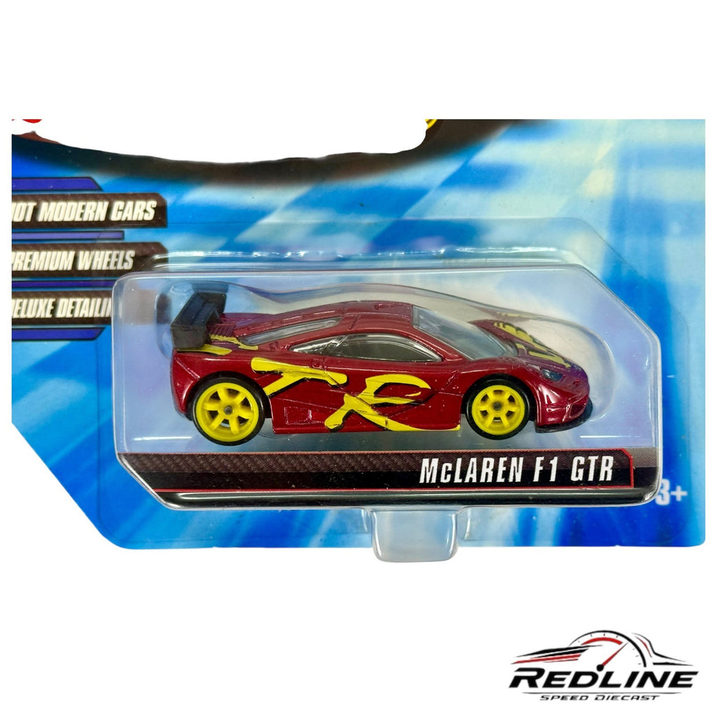 🇬🇧Hot Wheels 2009 Speed Machines MCLAREN F1 GTR Red/Yellow 1:64🇬🇧
